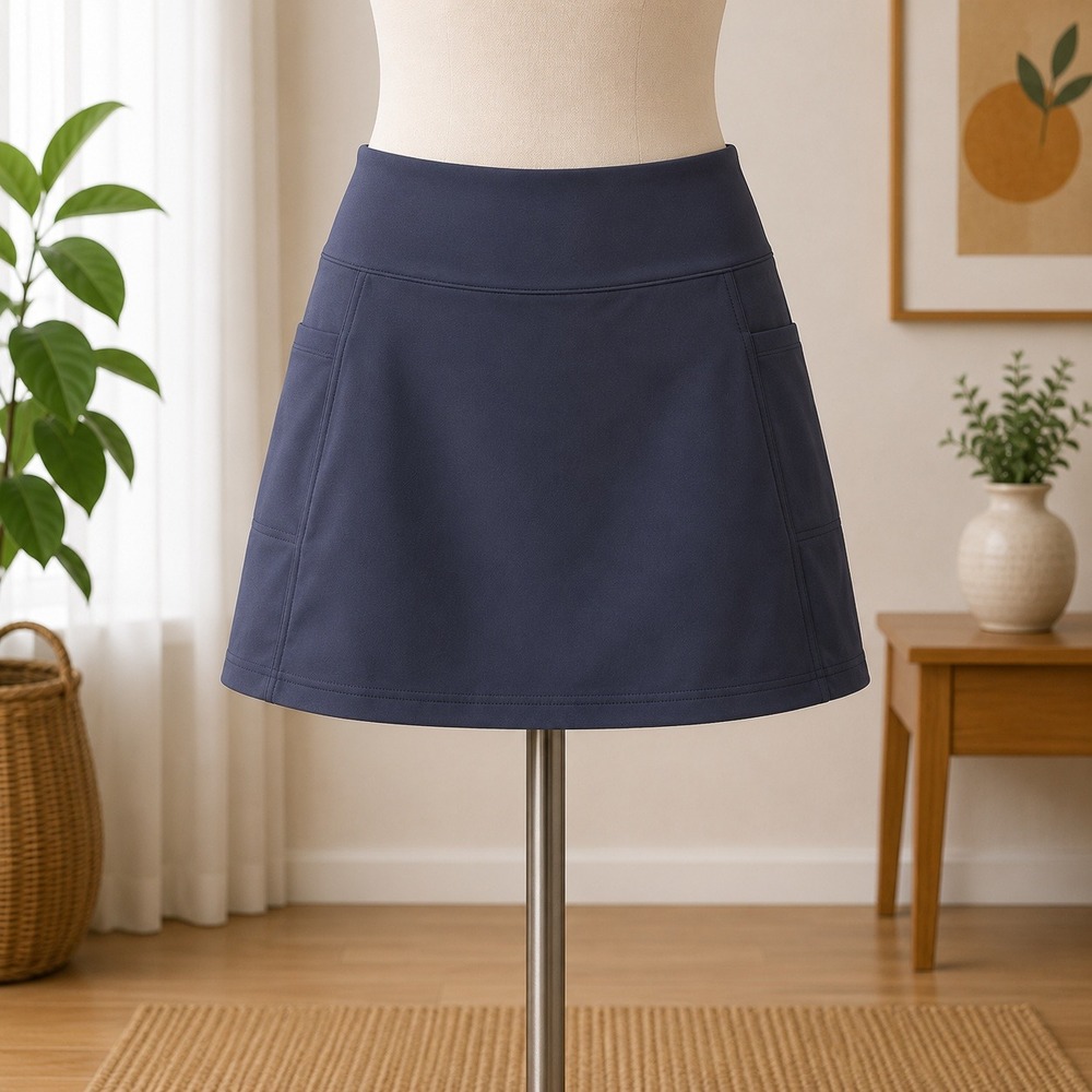 NWT Skechers GOWALK Skort Womens 3XL Navy Blue Athletic Activewear Pockets